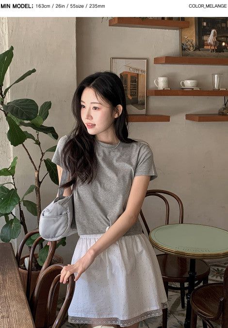 MR Basic Modal Round Short Sleeve T-Shirt (8color)