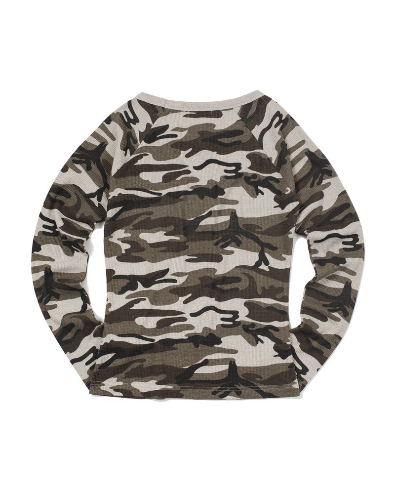 Yesterday ワッフル長袖（CAMO） WOMENS