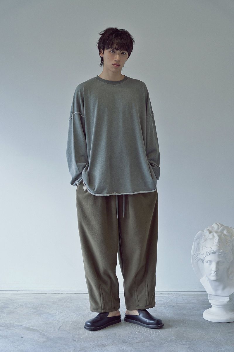 2-LAYER MICRO FLEECE SWEAT PANTS (Khaki)