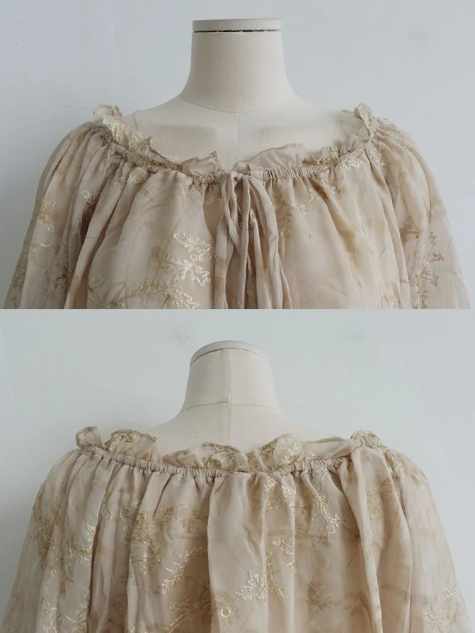 ARCADIAN SHEER BELTED DRESS