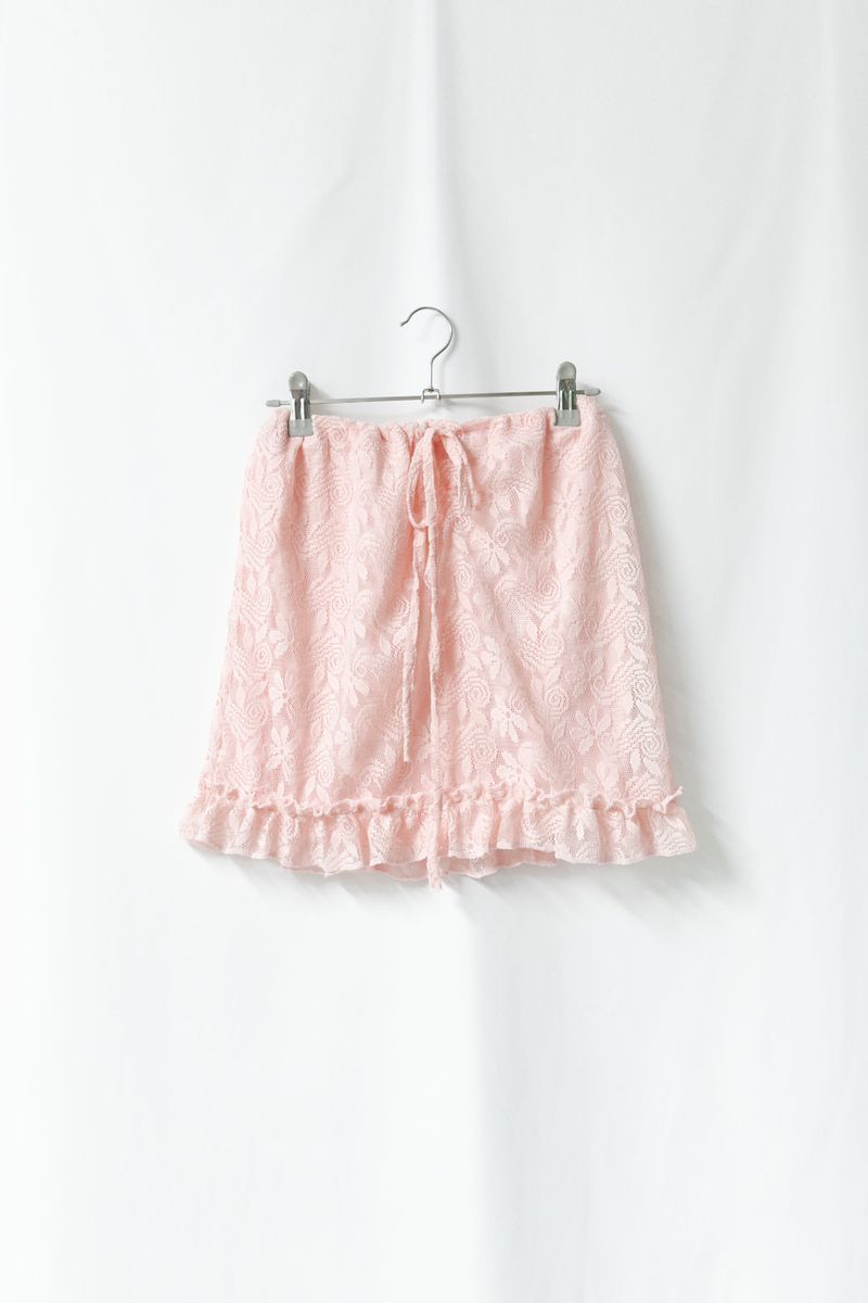 flower frill mini skirt(3colors)