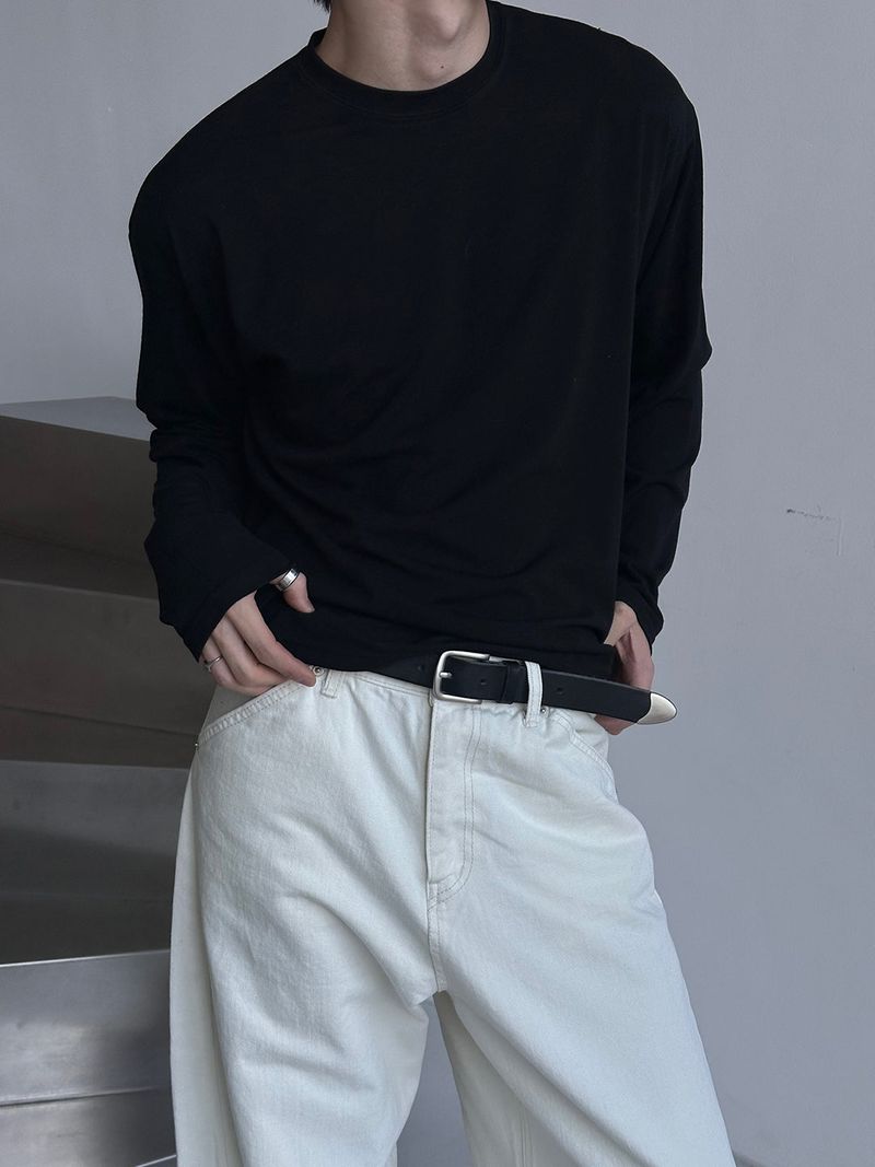 LAURANT（ロラン）の「Basic crop long sleeves(4color)（Tops）」