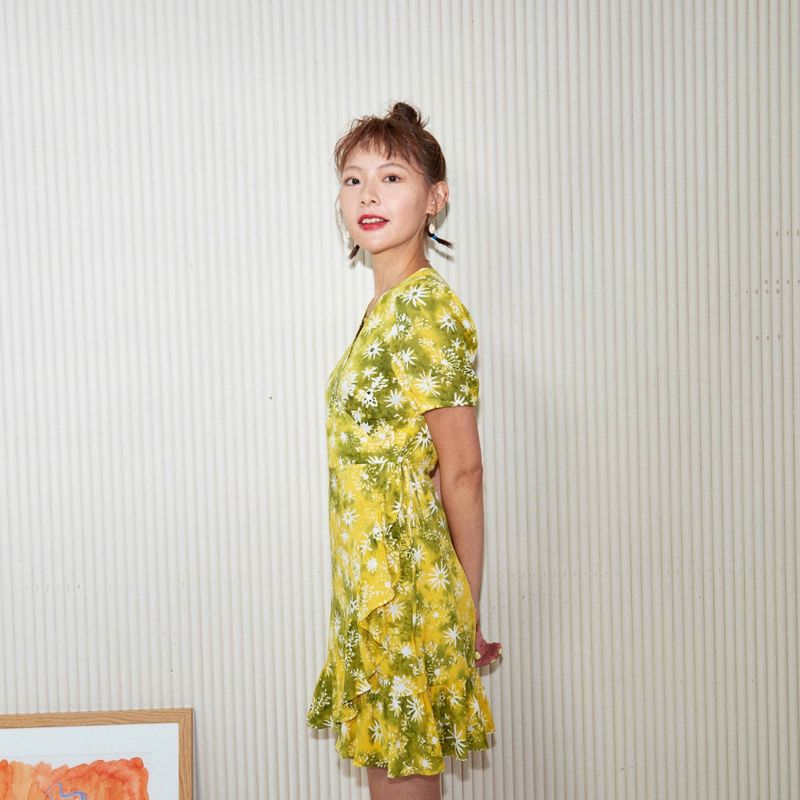 [Wrap Dress] Dahila - Lemon Tree