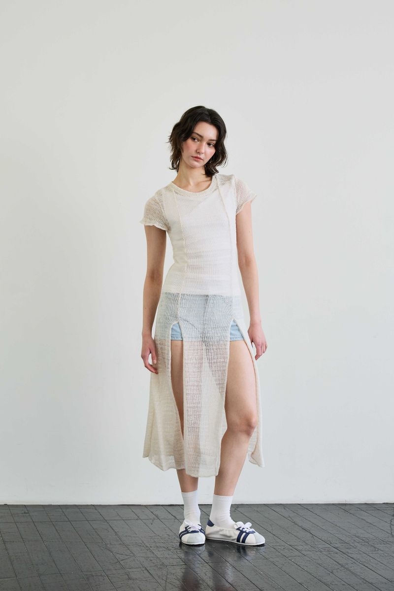 WITTY KNIT ONE-PIECE / IVORY