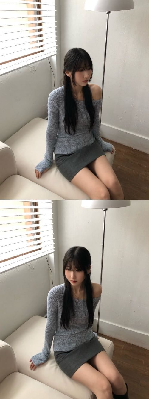 Powder Buckle Warmer knit(3 colors)