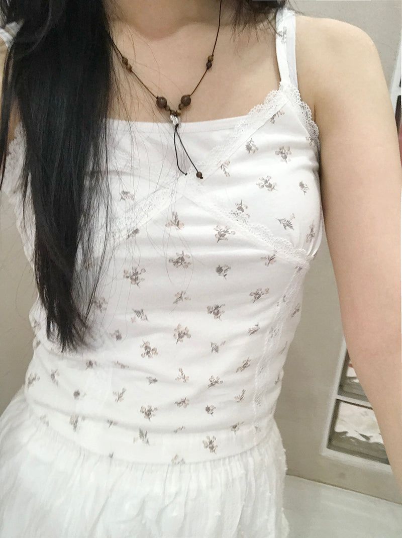 heenytsuki(ヒニツキ)の「Romantic lace flower sleeveless(Tops)」