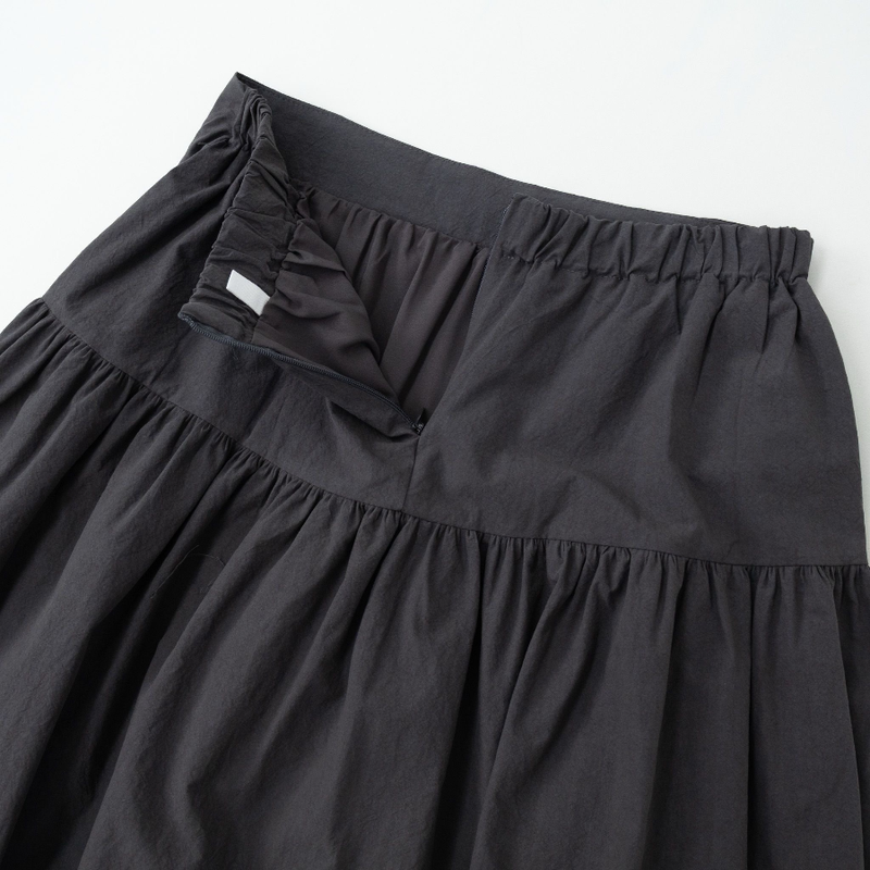side button midi skirt