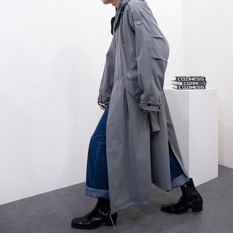 SK Maxi Bomber Jacket Hood Coat (3 colors)