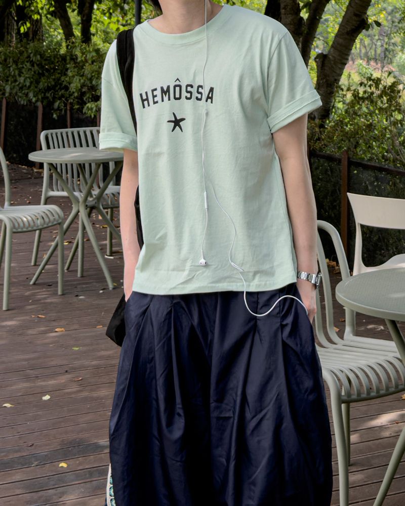 Vemos Star Logo Cropped Short Sleeve