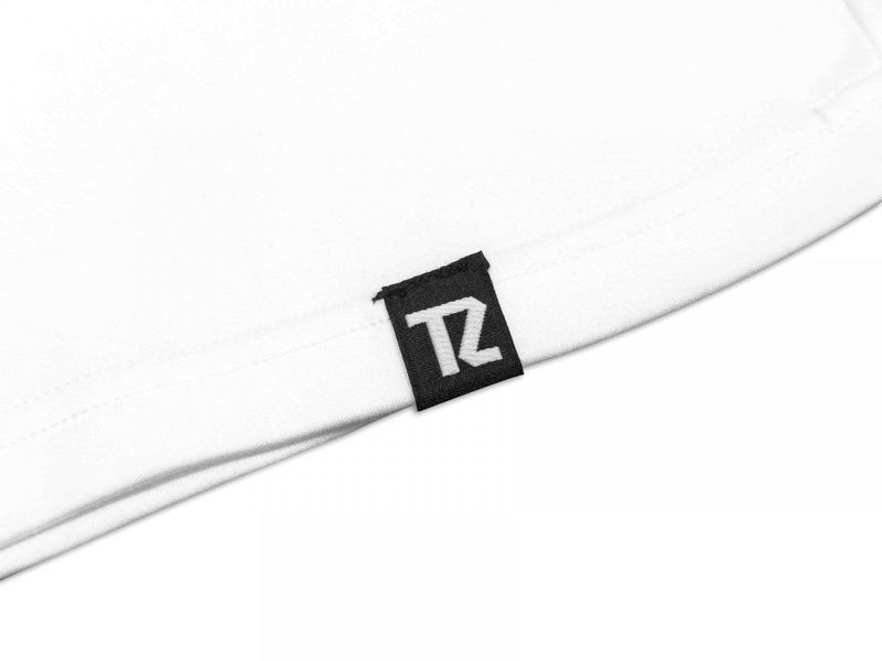 TZ M-BOSSED LOGO OVERSIZED TEE - WHITE