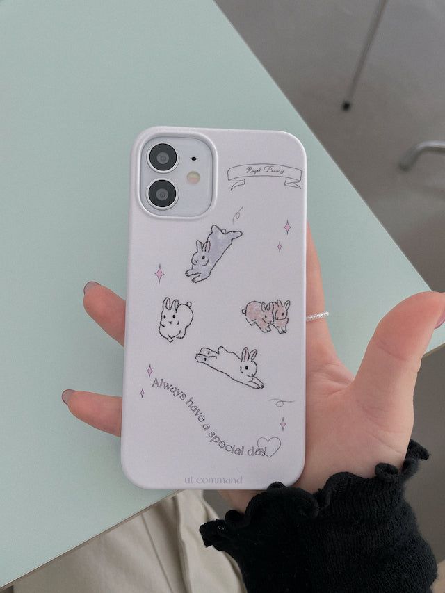 royal bunny phone case