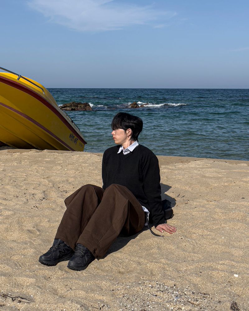 Bino Curved Wide Cotton Pants