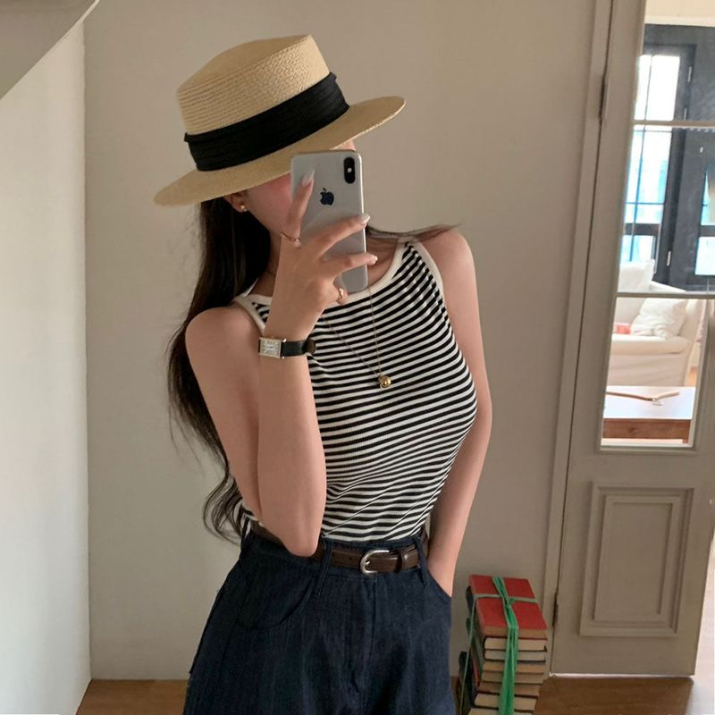 [MD pick!] striped boat neck camisole