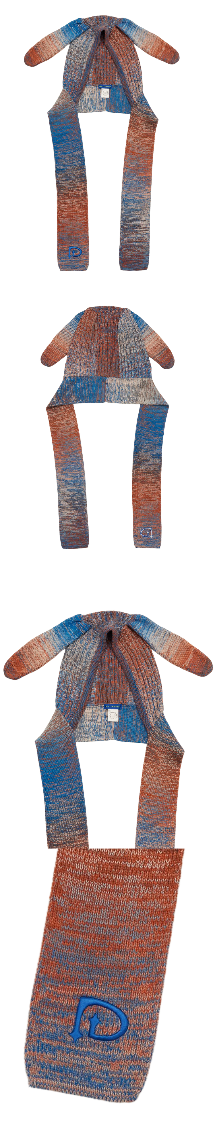 Rabbit Ear Balaclava Muffler(BL+OR)