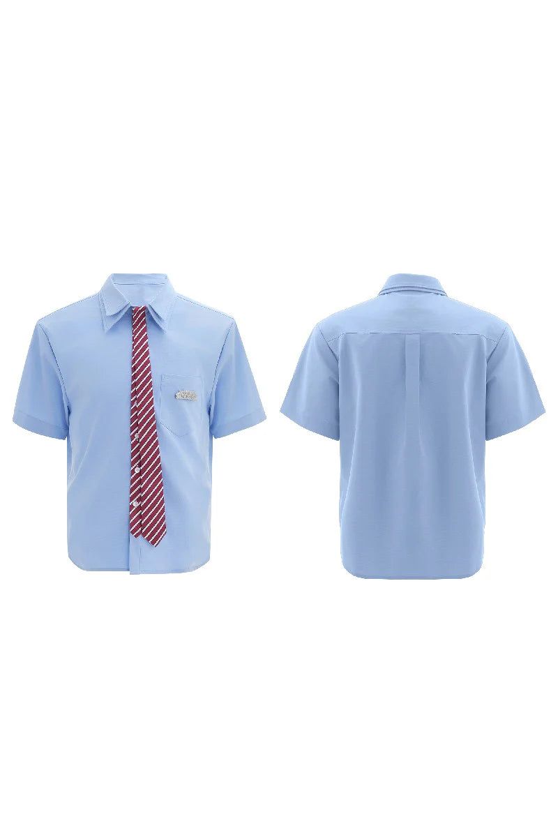 Vintage Tie Detail Shirt