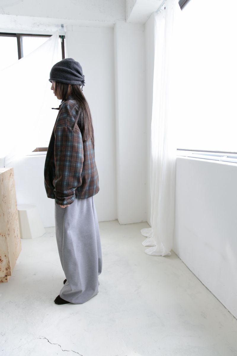 fleece check jumper(3colors)