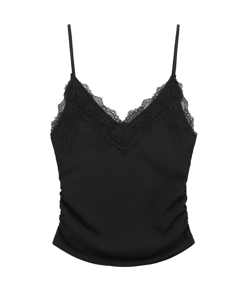 lace sh top (black)