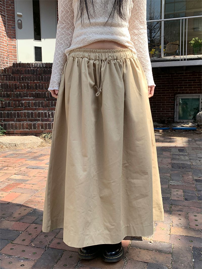 FEVER FLARE MAXI SKIRT (4C)