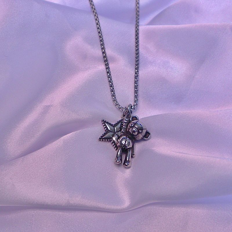 Teddy Bear Star Necklace