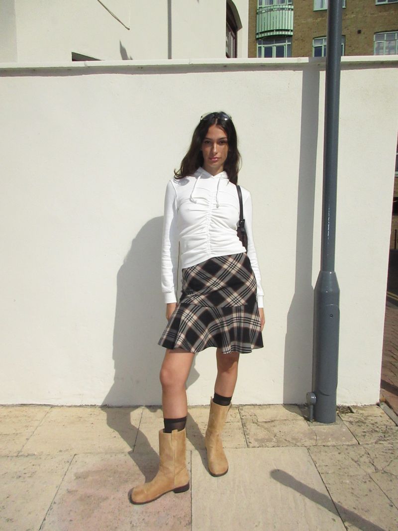SHIRRING HOODIE (WHITE)