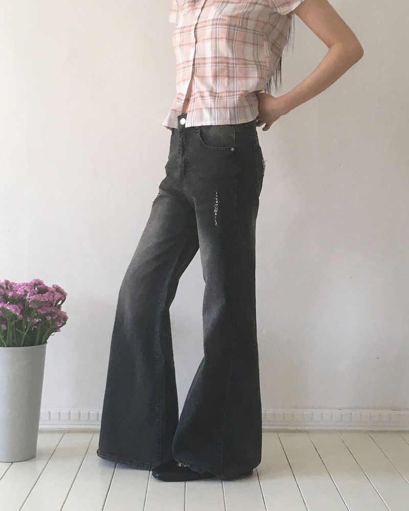 Furen Washing Bootcut Denim Pants