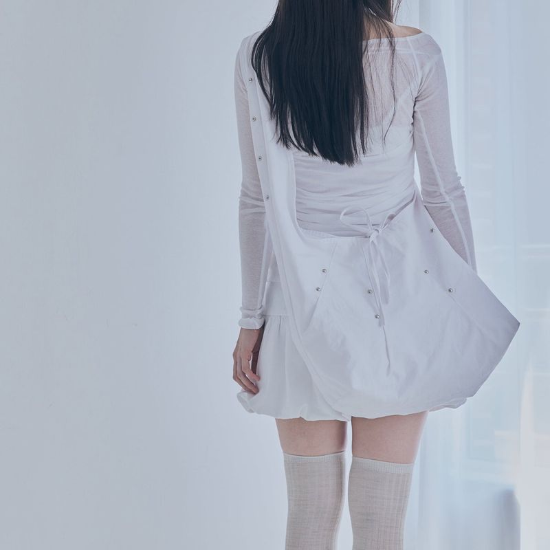 poie(ポイエ)の「rivet cross bag (white)(Bags)」