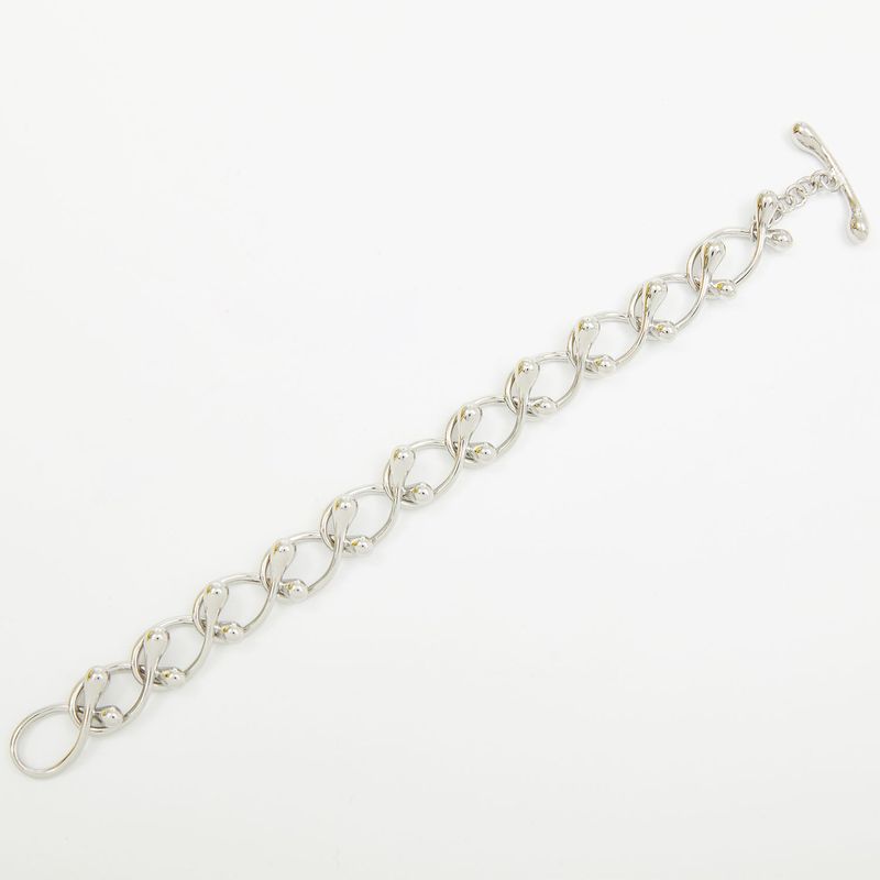 Tear Drop Chian Bracelet_Silver