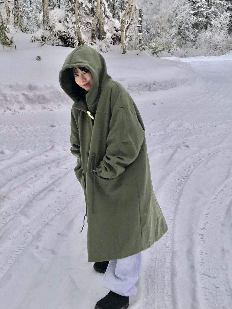(quilted beam)Miyuki long hood duffle coat