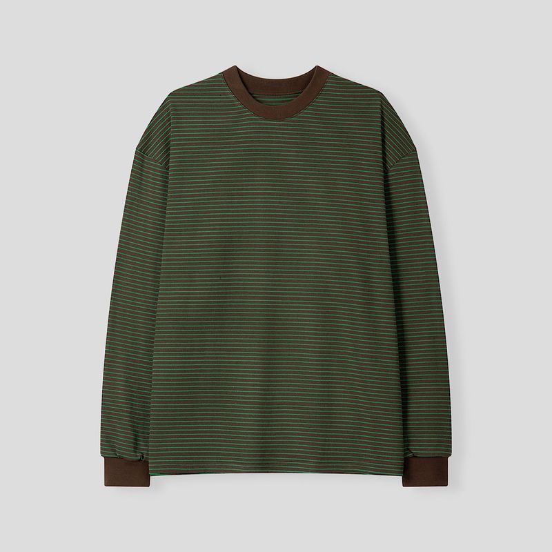Premium Color Stripe Long sleeved T (5color)