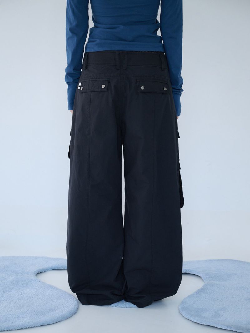 3-WAY MESH POCKET CARGO PT VINTAGE BLACK