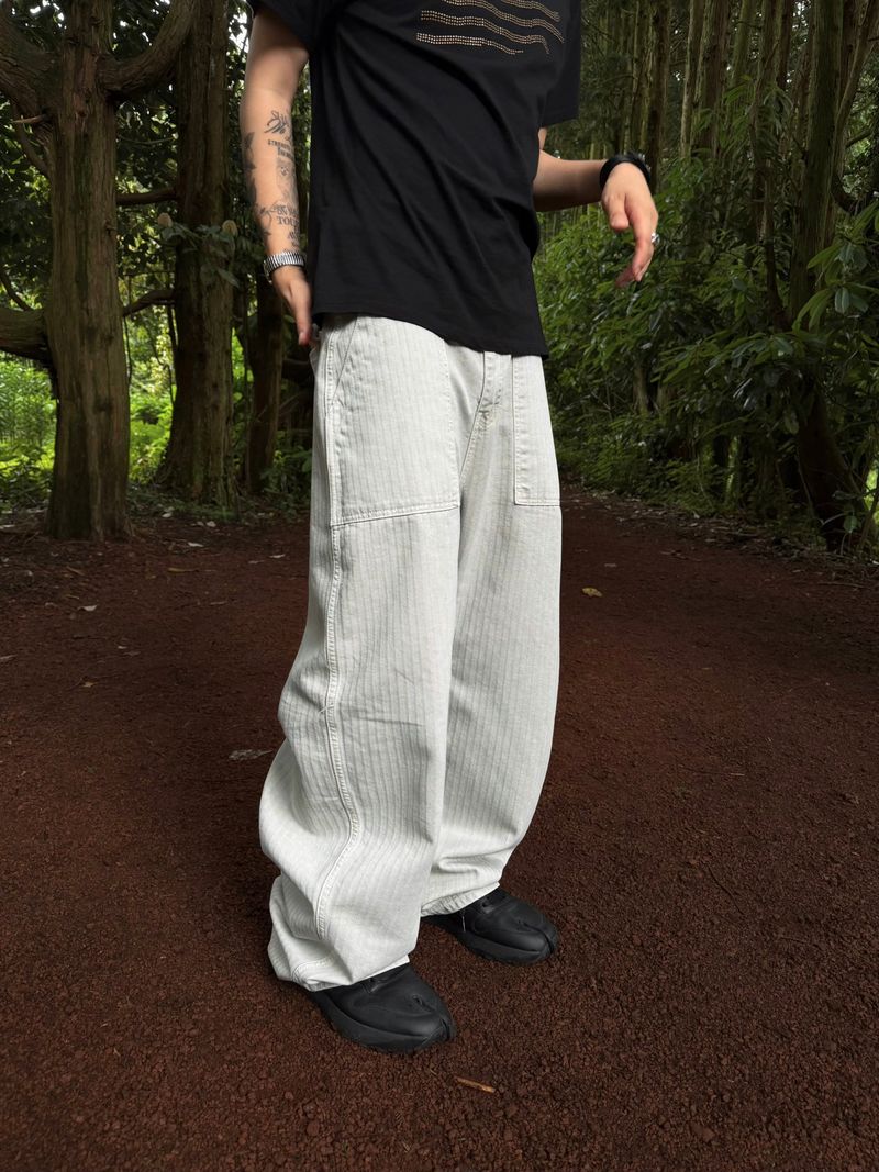 Basque-dyed Fatigue Wide Pants 3C