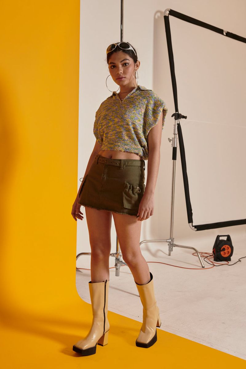 GATELESS（ゲートレス）の「CARGO MINI SKIRT（Skirts）」