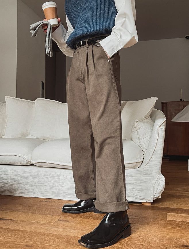 Koby two-tuck chino pants