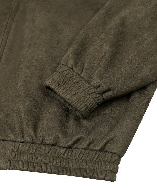 87-STAN009 [Vegan Suede] Standard Blouson Suede Jacket KHAKI