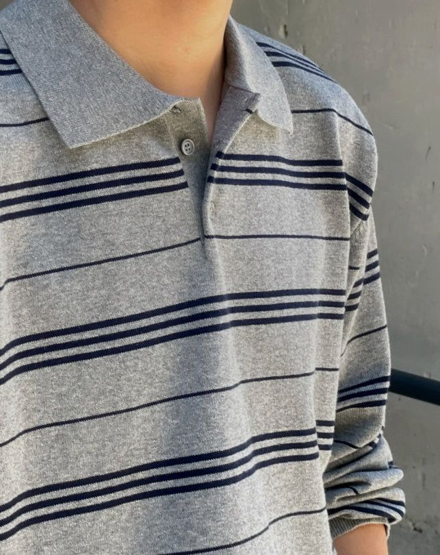 Beres Stripe Collar Knit