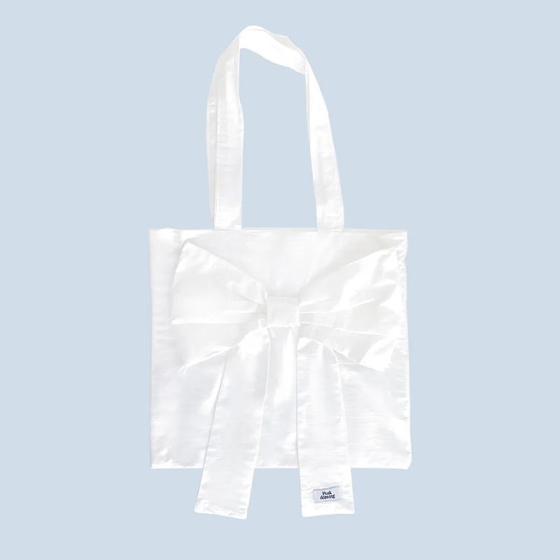 White big bow bag (Handmade bag)