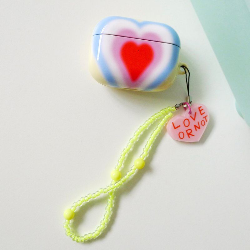 [MADE]Pink Love-Lemon Yellow Bead Strap