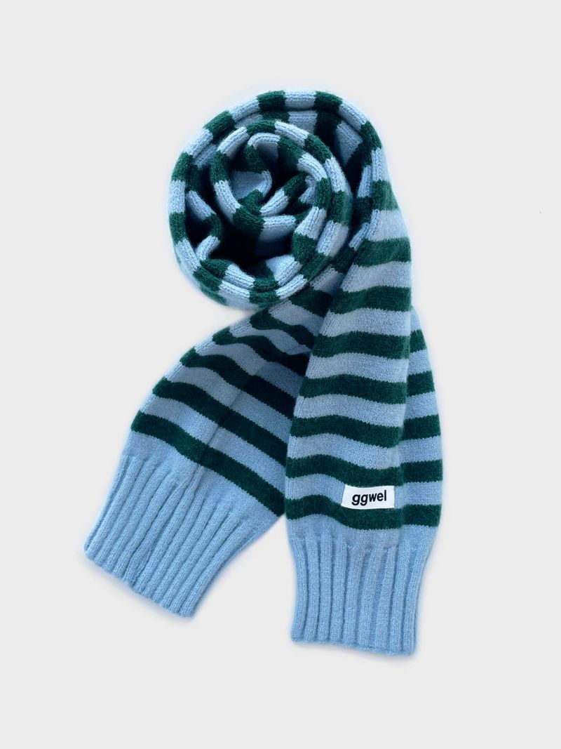 KNIT STRIPE MUFFLER