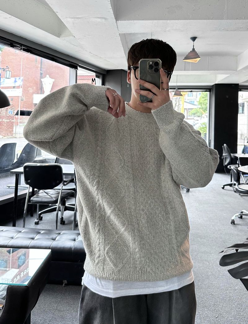 lose loosefit pattern knit