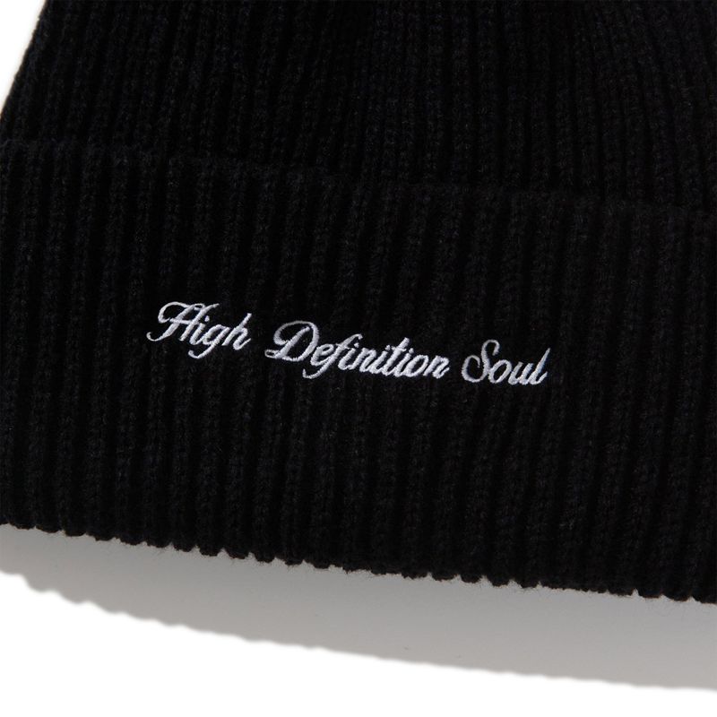 CURSIVE LOGO BEANIE - BLACK