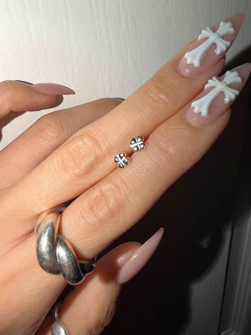 [925silver] Lucky clover earring