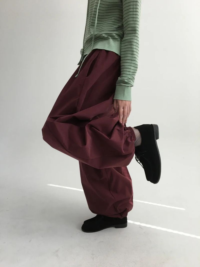 Ponpon Balloon Banding Pants (4color)