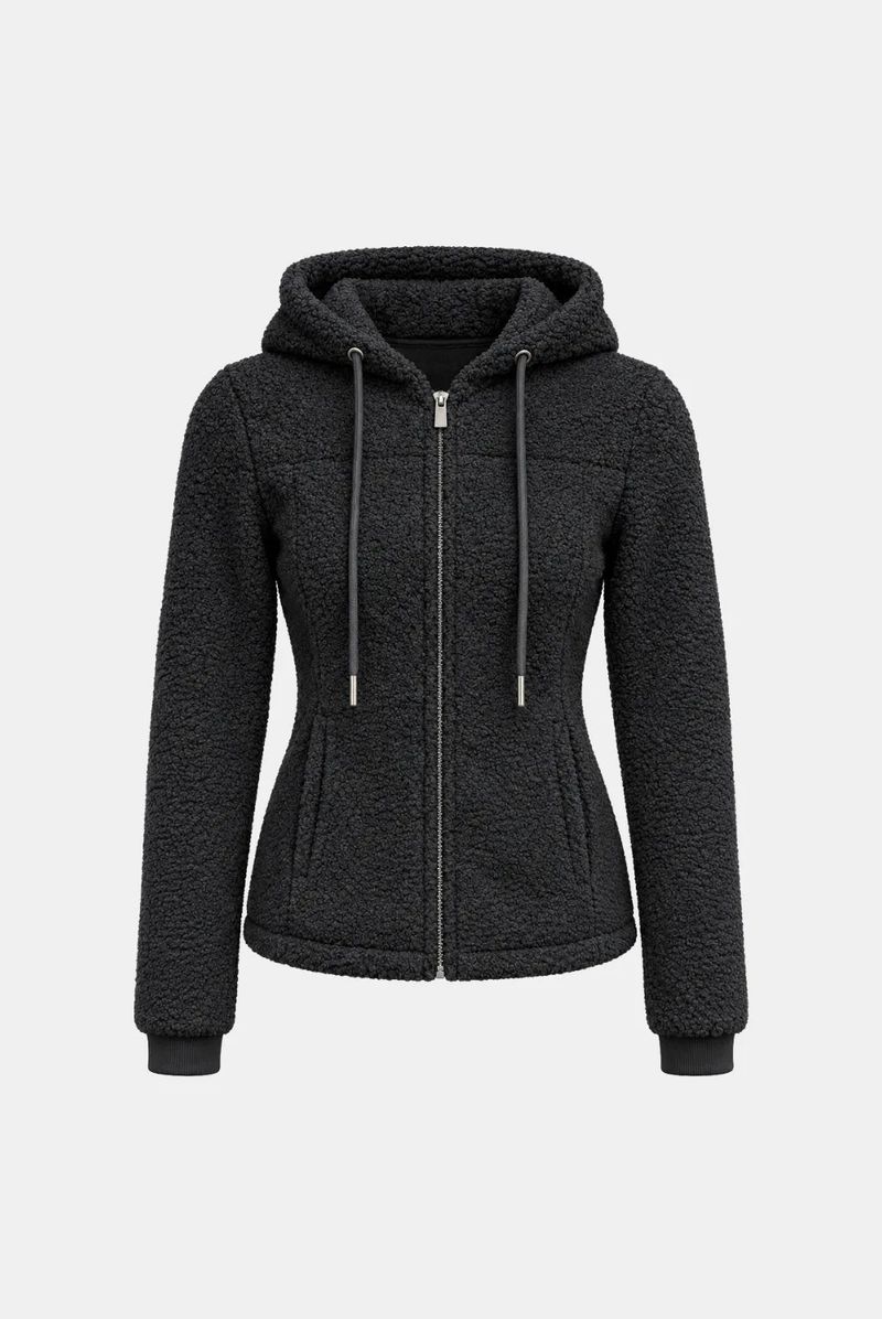Cozy Boucle Hood Zip-Up