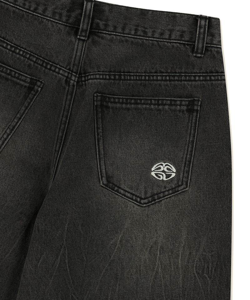 MUD WASHING DENIM SHORT