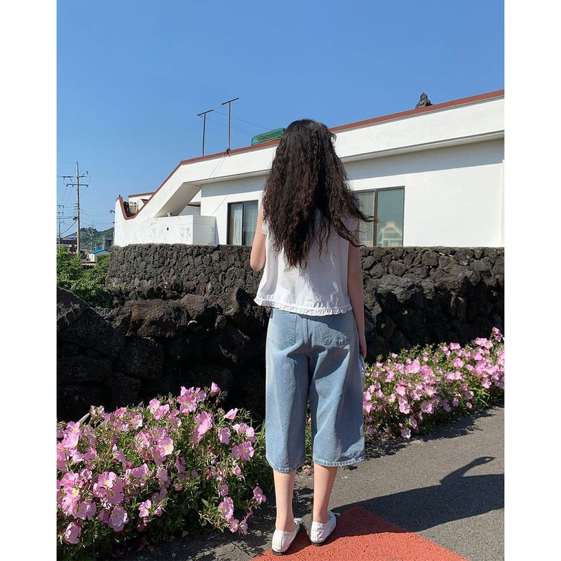 Nuggle 3/4 capri wide pants