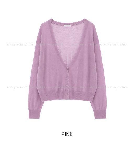 Dearly See-through Deep V-neck Cardigan