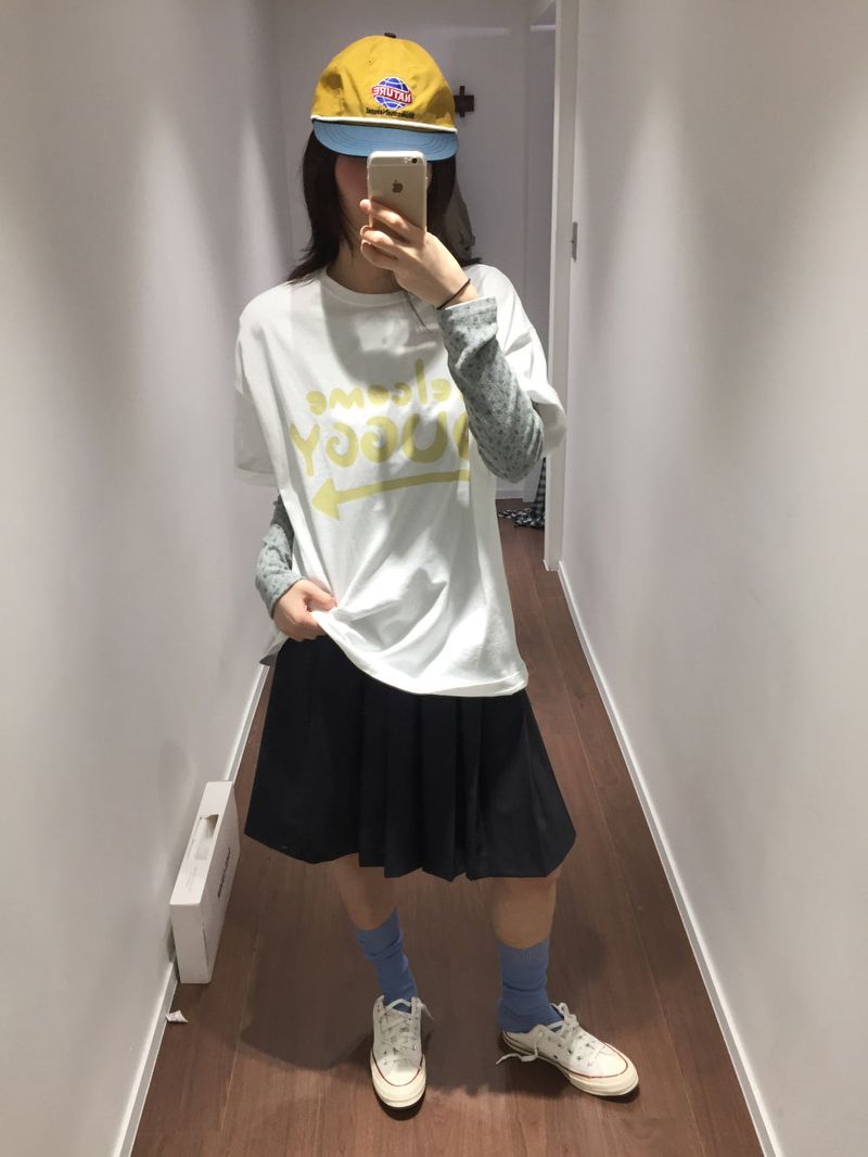 YWD PLEATS SKIRT + BELT (2color)