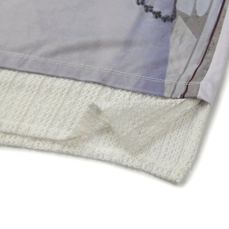 0 6 dripping chain layered t-shirt