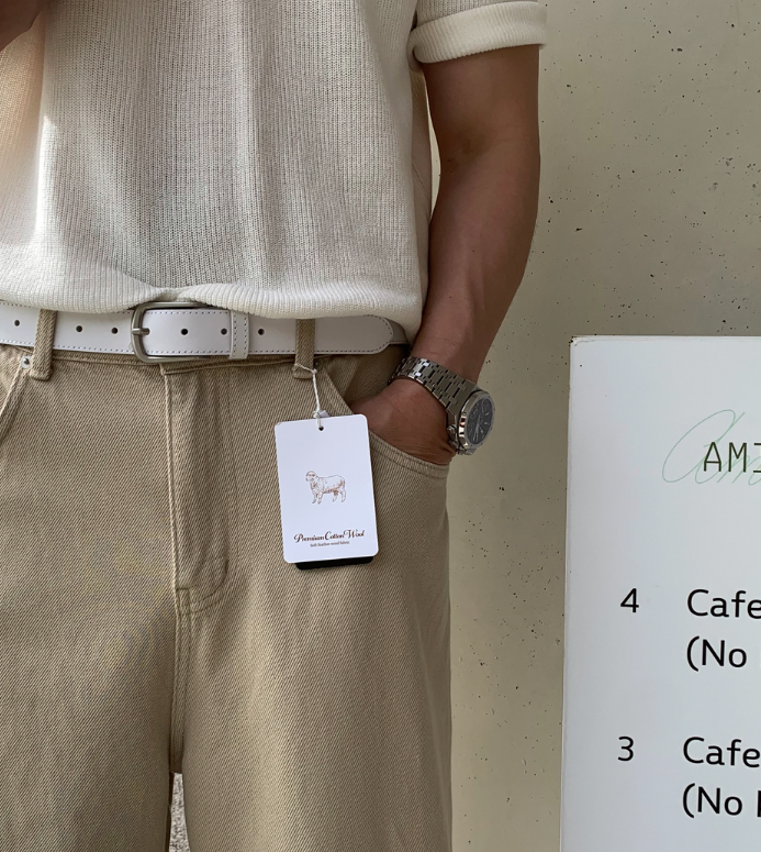 LOOKPLE（ルックプル）の「 Nexard 30mm Matte Bizo Cowskin Belt（Fashion Accessories）」