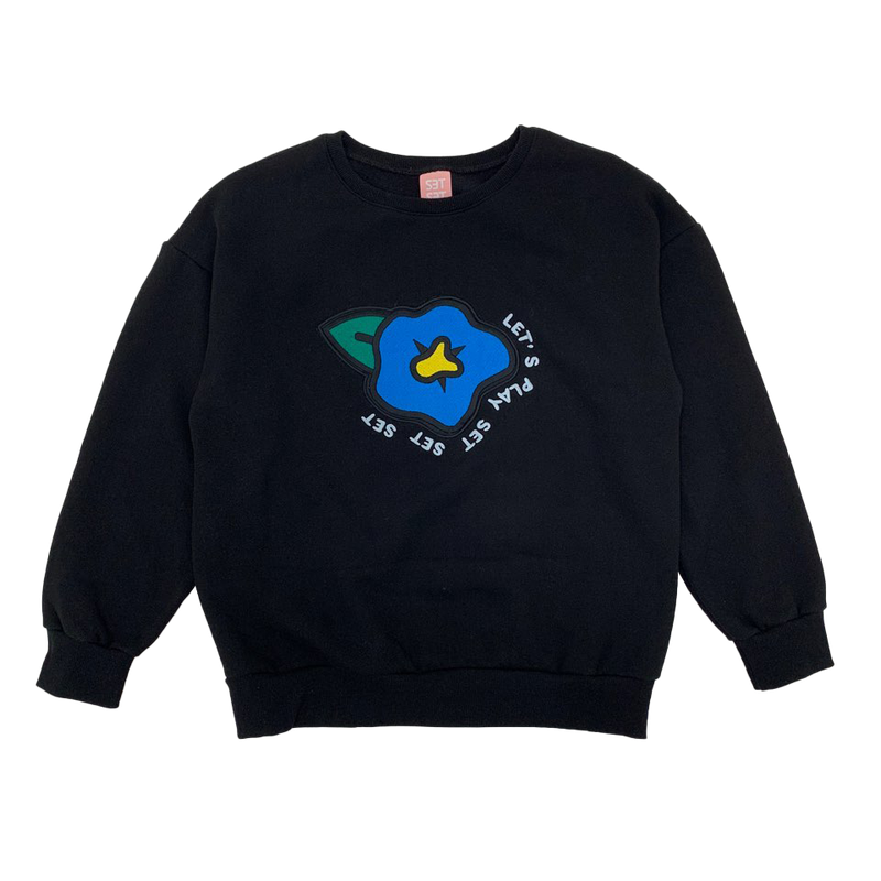 BIG FLOWER NAPPING SWEAT SHIRT